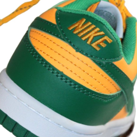 Nike Dunk Low Dark Green Vibrant Laser Orange Color, Size 7 (Men's 5.5) … - Picture 6 of 11